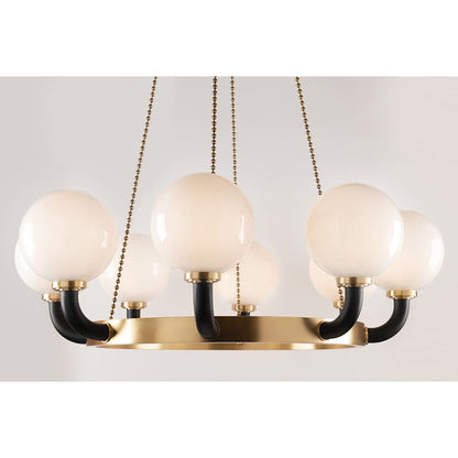 Hudson Valley Lighting Werner 8 Light 46" Wide Beaded Chandelier