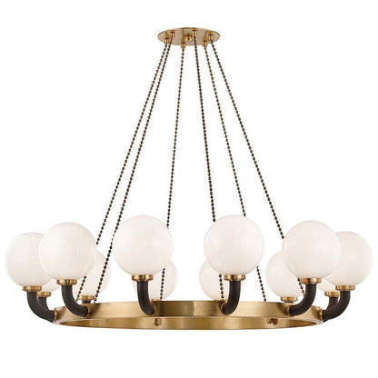 Hudson Valley Lighting Werner 12 Light 61" Wide Beaded Chandelier