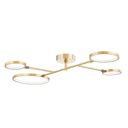 Hudson Valley Lighting Saturn 4 Light 43" Wide LED Fixed Rail Ceiling Fixture
