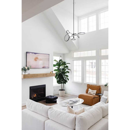 Hudson Valley Lighting Saturn 6 Light 45" Wide LED Ring Chandelier