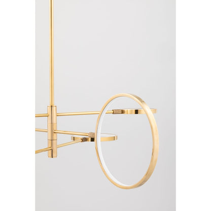 Hudson Valley Lighting Saturn 6 Light 45" Wide LED Ring Chandelier