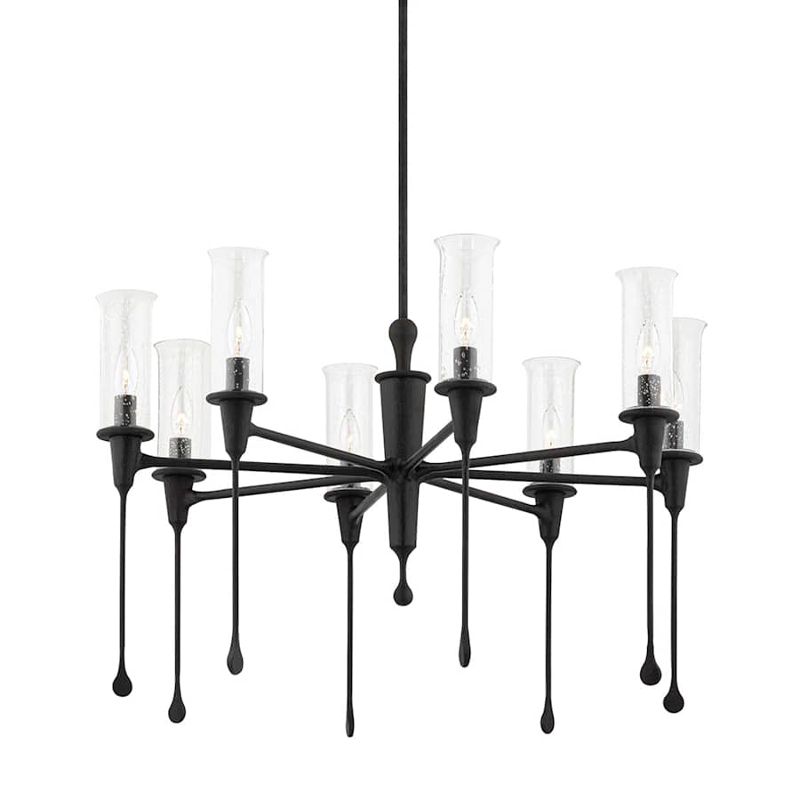 Hudson Valley Lighting Chisel 8 Light 32" Wide Taper Candle Chandelier