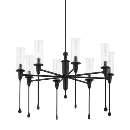 Hudson Valley Lighting Chisel 8 Light 32" Wide Taper Candle Chandelier