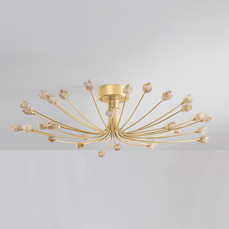 Hudson Valley Lighting Falkirk 30 Light 42" Wide Semi-flush Ceiling Fixture