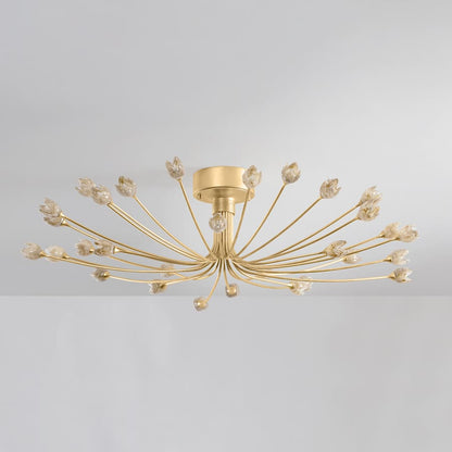 Hudson Valley Lighting Falkirk 30 Light 42" Wide Semi-flush Ceiling Fixture