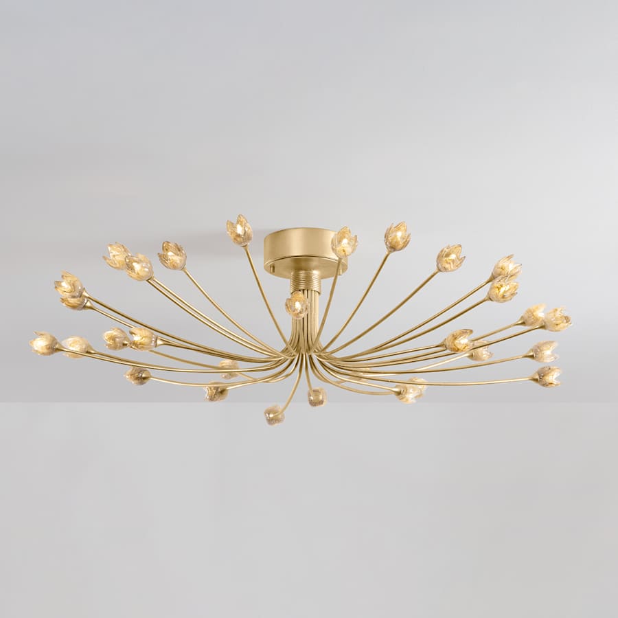 Hudson Valley Lighting Falkirk 30 Light 42" Wide Semi-flush Ceiling Fixture