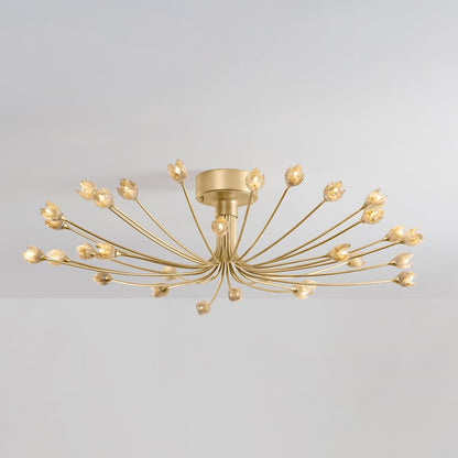 Hudson Valley Lighting Falkirk 30 Light 42" Wide Semi-flush Ceiling Fixture