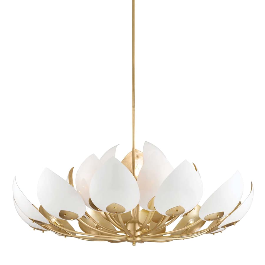 Hudson Valley Lighting Lotus 21 Light 54" Wide Abstract Chandelier