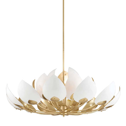 Hudson Valley Lighting Lotus 21 Light 54" Wide Abstract Chandelier