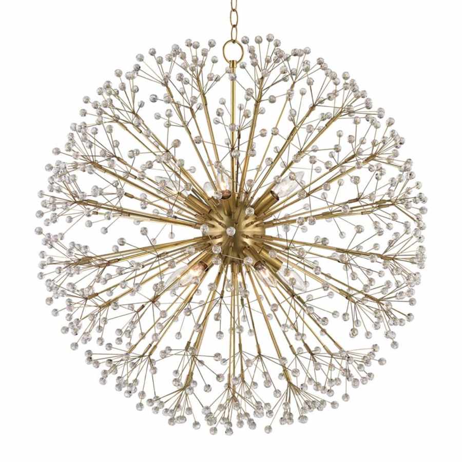 Hudson Valley Lighting Dunkirk 10 Light 30" Wide Crystal Globe Chandelier