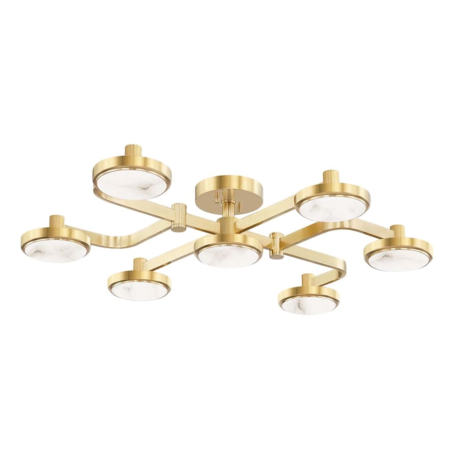 Hudson Valley Lighting Meander 6 Light 29" Wide LED Semi-Flush Ceiling Fixture