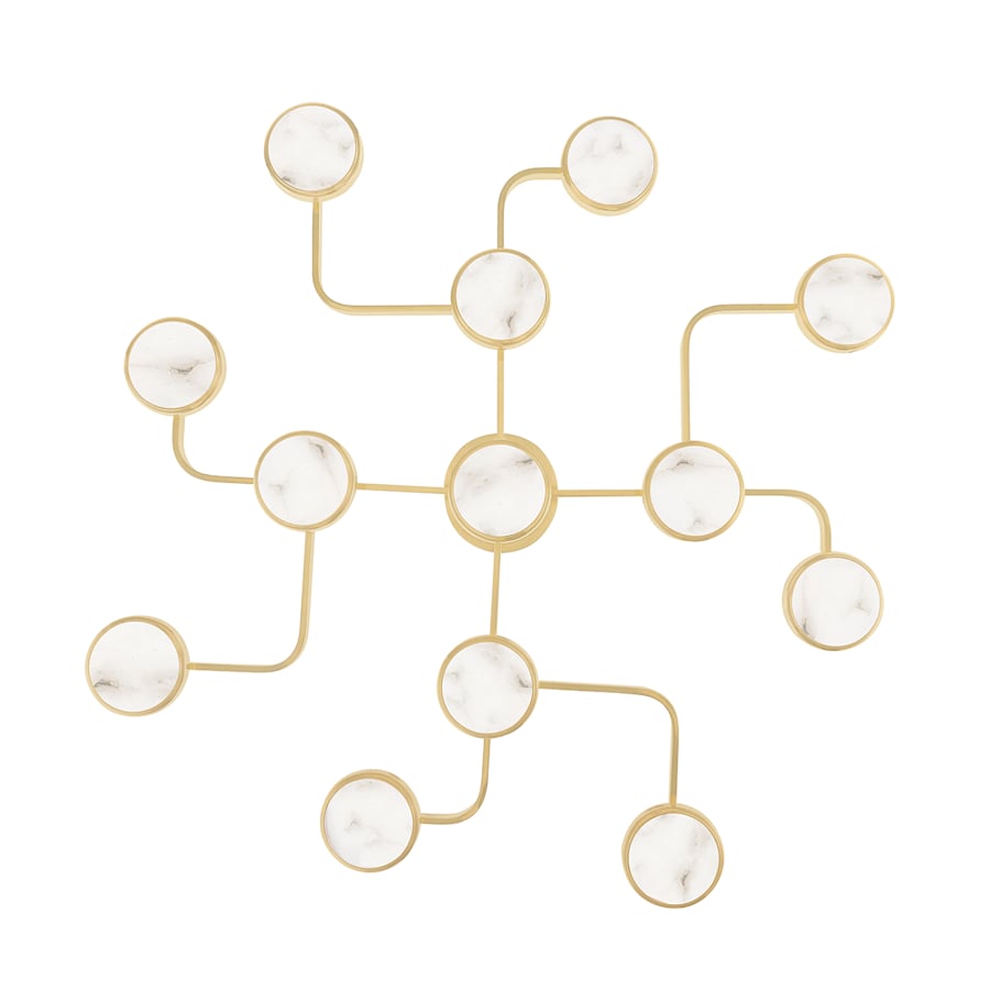 Hudson Valley Lighting Meander 13 Light 43" Wide LED Semi-Flush Ceiling Fixture