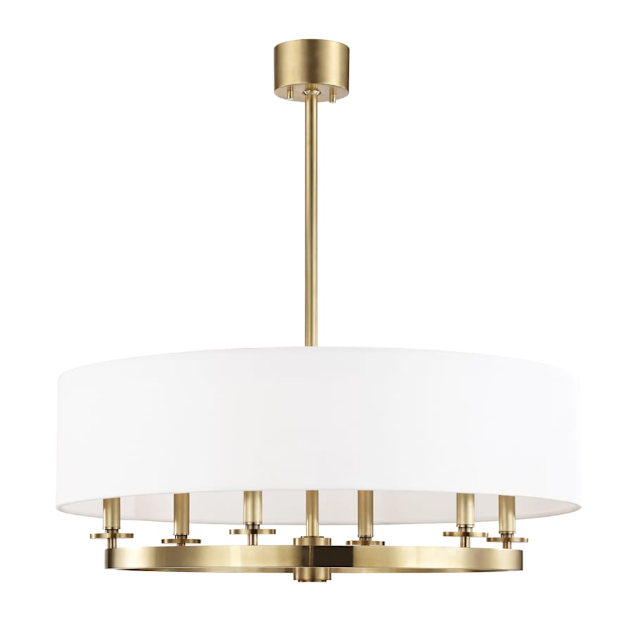 Hudson Valley Lighting Durham 6 Light 31" Wide Taper Candle Drum Chandelier