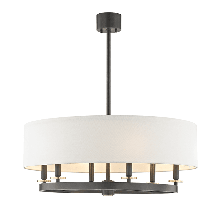 Hudson Valley Lighting Durham 6 Light 31" Wide Taper Candle Drum Chandelier