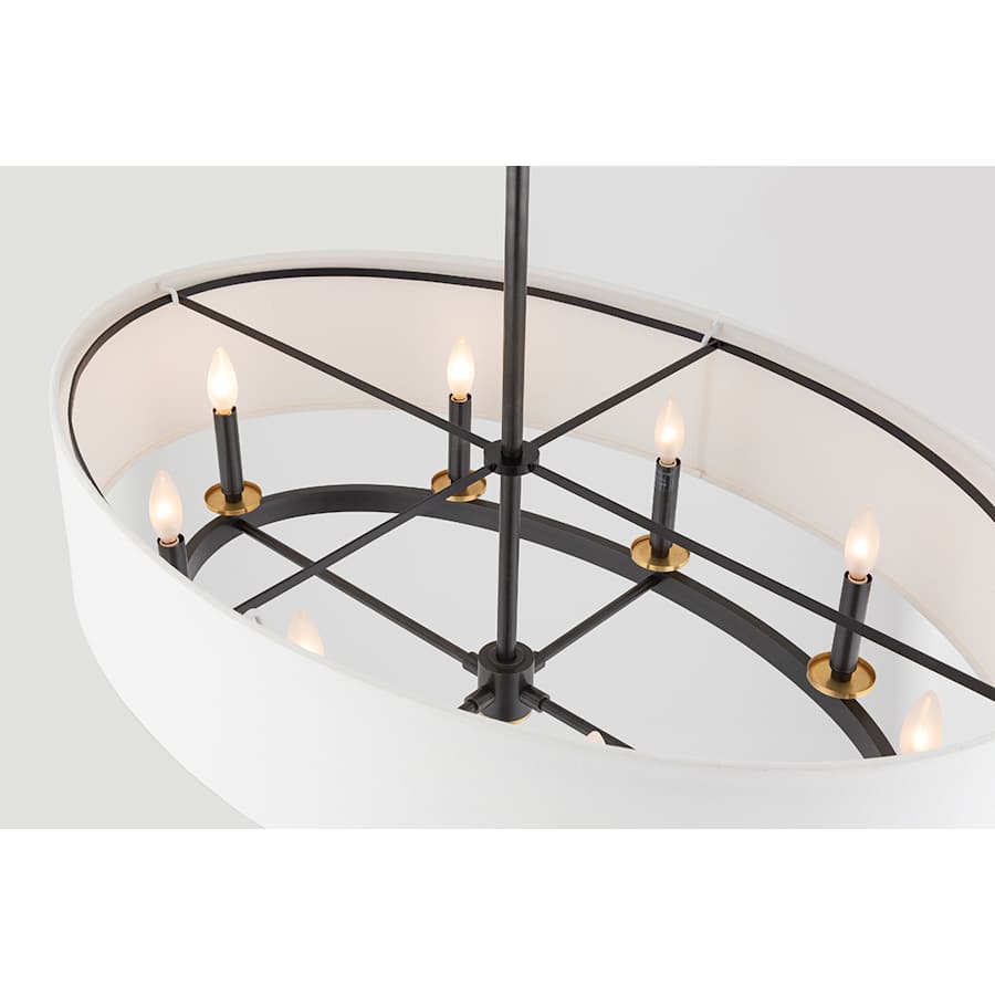 Hudson Valley Lighting Durham 8 Light 39" Wide Taper Candle Drum Chandelier
