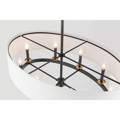 Hudson Valley Lighting Durham 8 Light 39" Wide Taper Candle Drum Chandelier