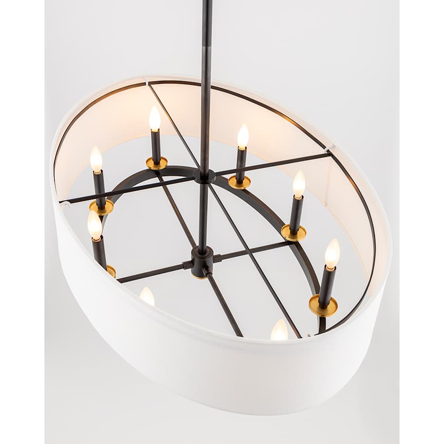 Hudson Valley Lighting Durham 8 Light 39" Wide Taper Candle Drum Chandelier