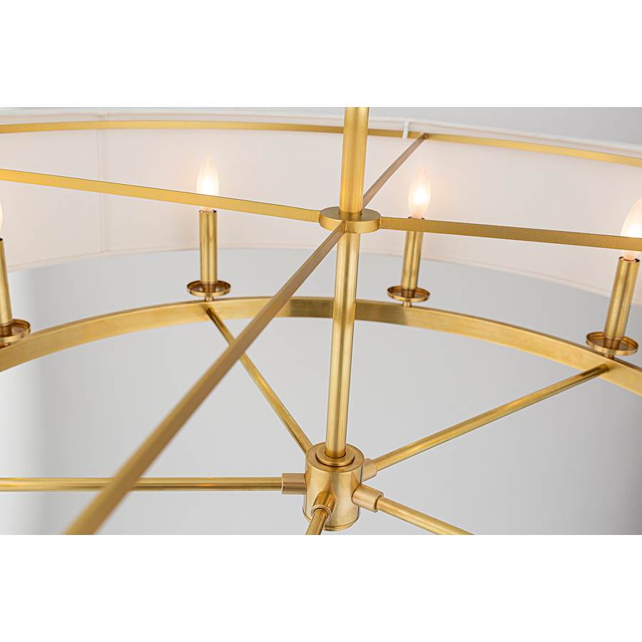 Hudson Valley Lighting Durham 10 Light 42" Wide Taper Candle Drum Chandelier