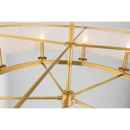 Hudson Valley Lighting Durham 10 Light 42" Wide Taper Candle Drum Chandelier