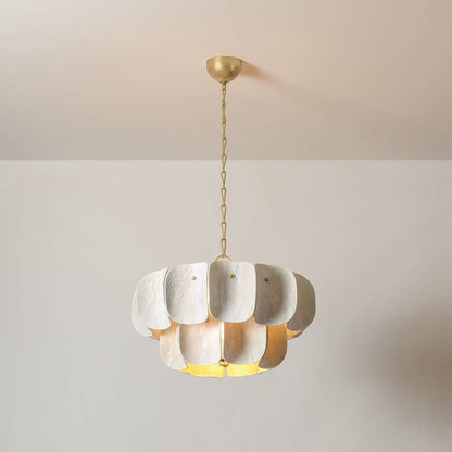Hudson Valley Lighting Amalfi 8 Light 24" Wide Pendant with Woven Coconut Fiber Shades