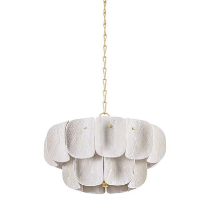 Hudson Valley Lighting Amalfi 8 Light 24" Wide Pendant with Woven Coconut Fiber Shades