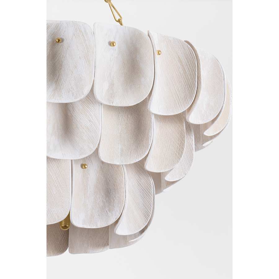 Hudson Valley Lighting Amalfi 16 Light 41" Wide Waterfall Chandelier with Woven Coconut Fiber Shades