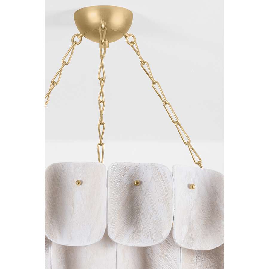 Hudson Valley Lighting Amalfi 16 Light 41" Wide Waterfall Chandelier with Woven Coconut Fiber Shades