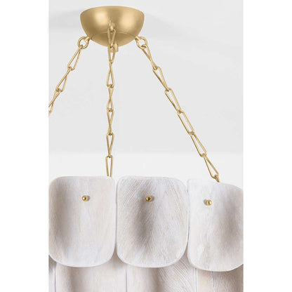 Hudson Valley Lighting Amalfi 16 Light 41" Wide Waterfall Chandelier with Woven Coconut Fiber Shades