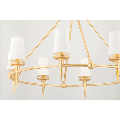 Hudson Valley Lighting Torch 8 Light 48" Wide Ring Chandelier