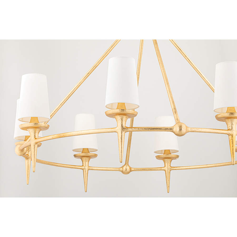 Hudson Valley Lighting Torch 8 Light 48" Wide Ring Chandelier