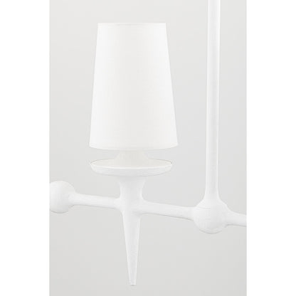 Hudson Valley Lighting Torch 6 Light 58" Wide Linear Chandelier