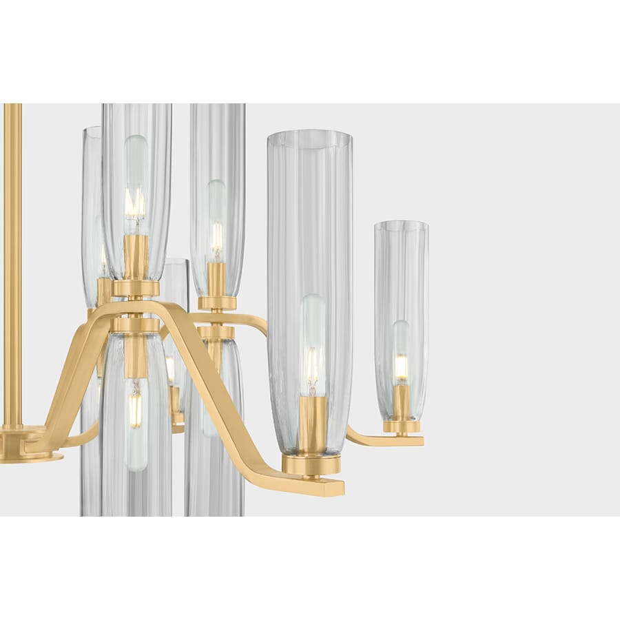 Hudson Valley Lighting Harpswell 18 Light 43" Wide Chandelier with Smoked Glass Shades