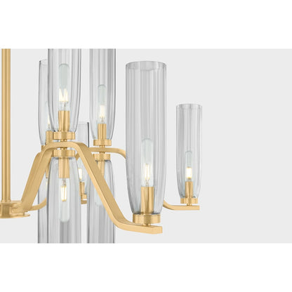 Hudson Valley Lighting Harpswell 18 Light 43" Wide Chandelier with Smoked Glass Shades
