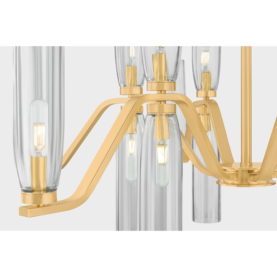 Hudson Valley Lighting Harpswell 18 Light 43" Wide Chandelier with Smoked Glass Shades