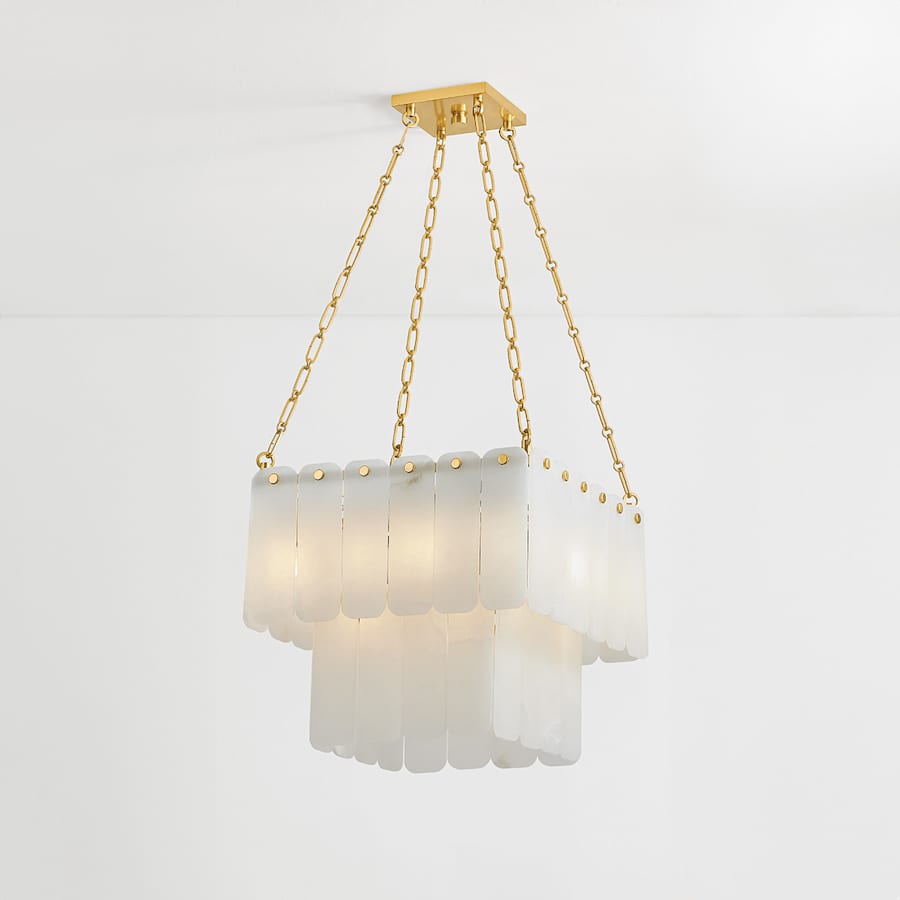 Hudson Valley Lighting Moissanite 17 Light 20" Wide Waterfall Chandelier