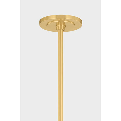 Hudson Valley Lighting Levin 6 Light 54" Wide Chandelier with Remolino Blanco Glass Shades