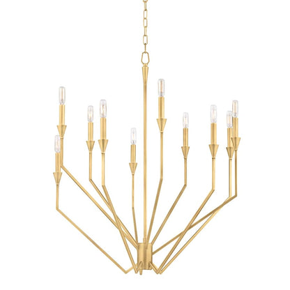 Hudson Valley Lighting Archie 10 Light 30" Wide Taper Candle Chandelier