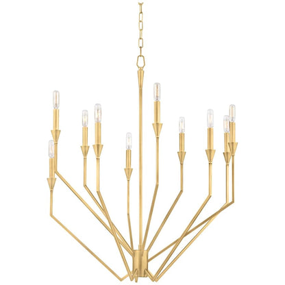 Hudson Valley Lighting Archie 10 Light 30" Wide Taper Candle Chandelier