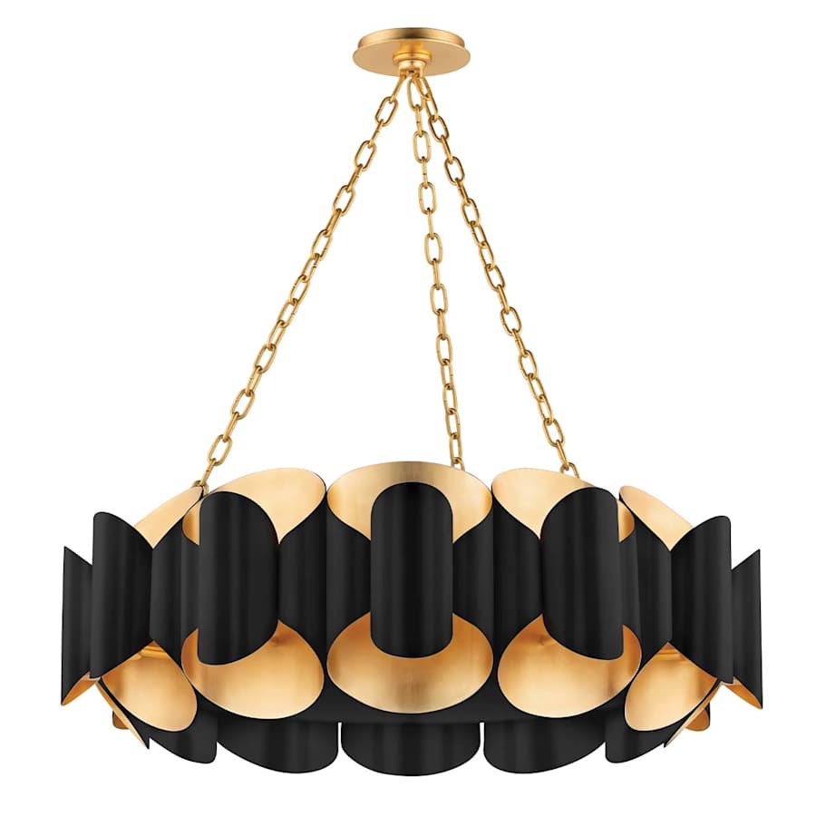 Hudson Valley Lighting Banks 12 Light 35" Wide Drum Chandelier