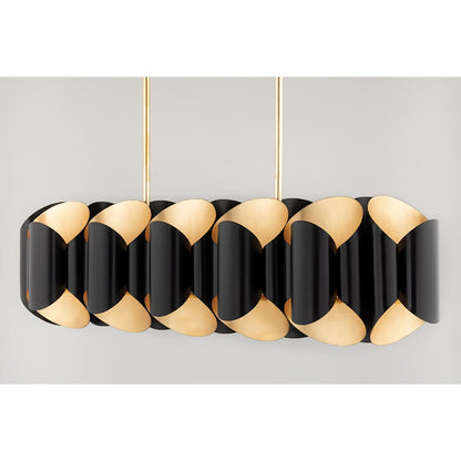 Hudson Valley Lighting Banks 12 Light 46" Wide Linear Chandelier