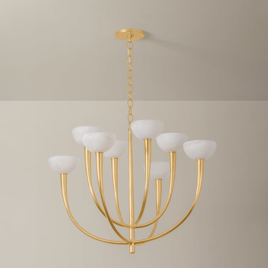 Hudson Valley Lighting Maywood 8 Light 34" Wide Chandelier with Onyx Shades