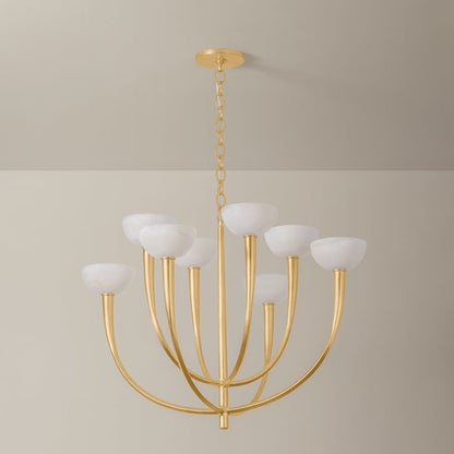 Hudson Valley Lighting Maywood 8 Light 34" Wide Chandelier with Onyx Shades