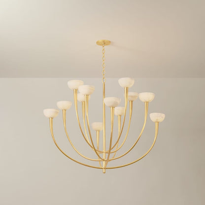 Hudson Valley Lighting Maywood 12 Light 45" Wide Chandelier with Onyx Shades