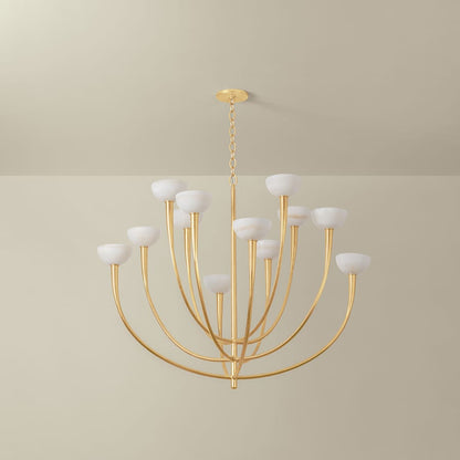 Hudson Valley Lighting Maywood 12 Light 45" Wide Chandelier with Onyx Shades