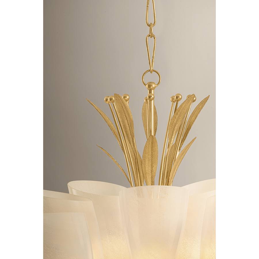 Hudson Valley Lighting Forest Glen 10 Light 42" Wide Chandelier with Seedy Cloud Glass Shades
