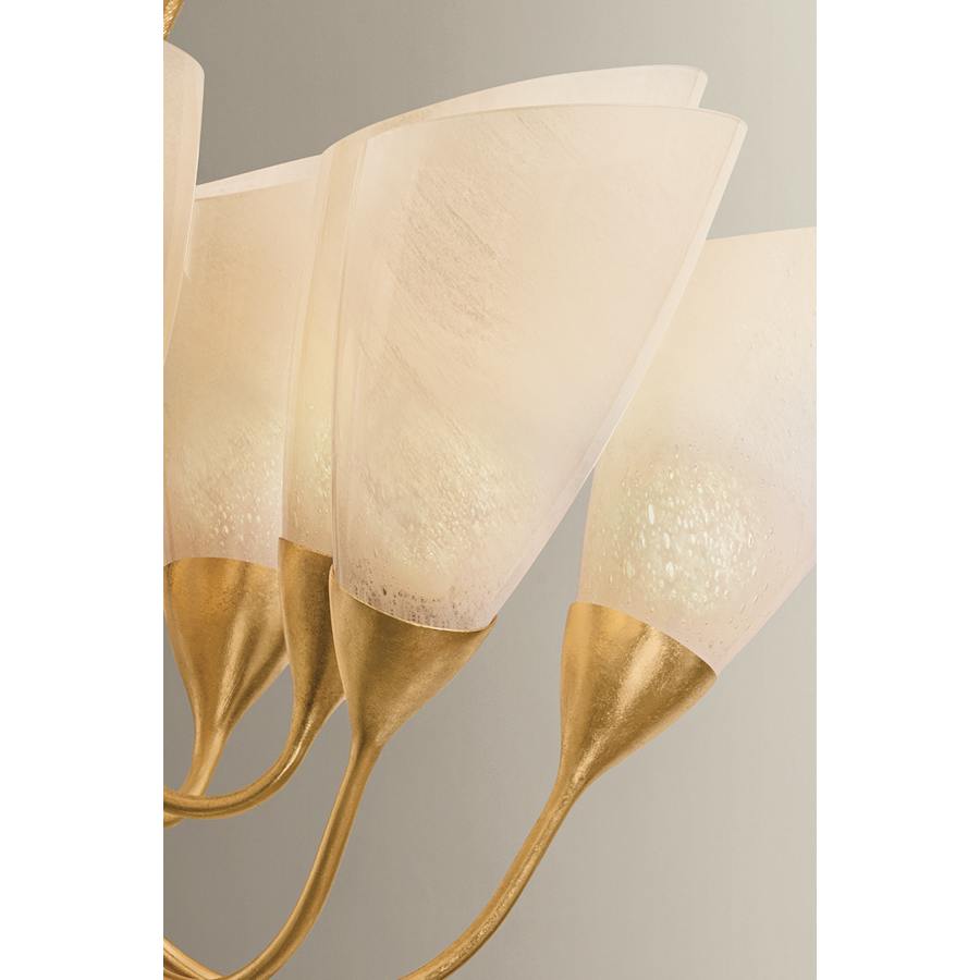 Hudson Valley Lighting Forest Glen 10 Light 42" Wide Chandelier with Seedy Cloud Glass Shades