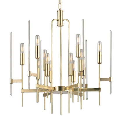 Hudson Valley Lighting Bari 12 Light 24" Wide Taper Candle Chandelier