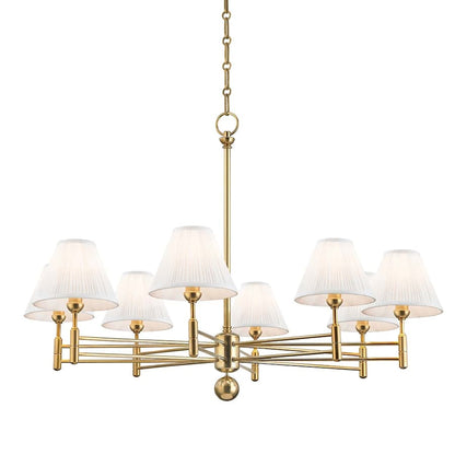 Hudson Valley Lighting Classic No.1 8 Light 40" Wide Chandelier
