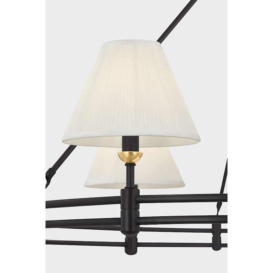 Hudson Valley Lighting Howard 9 Light 50" Wide Chandelier with Silk Shades