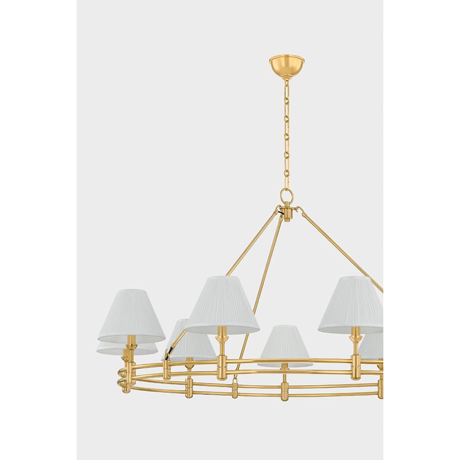 Hudson Valley Lighting Howard 9 Light 50" Wide Chandelier with Silk Shades